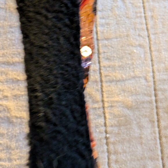 Disney Parks Minnie Mouse Spider Ears Headband, Orange/Black sequin - Picture 5 of 5